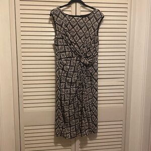 Black and beige casual dress